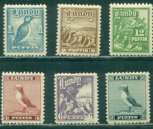 Лунди острова, 1951, Птицы, 6 марок